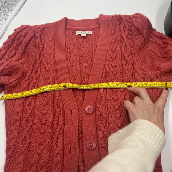 EVA MENDES 2pc Sweater set beautiful fall burnt orange color - Picture 6 of 11